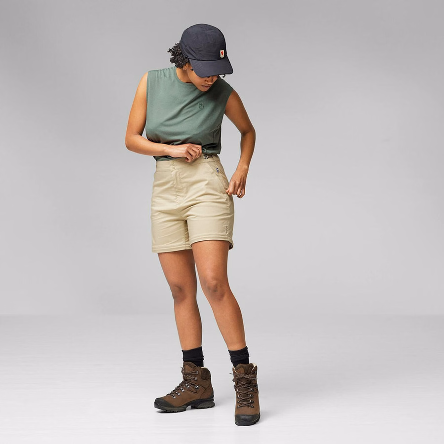 Dames Abisko Hike Zip Off Broek Korte Pijp